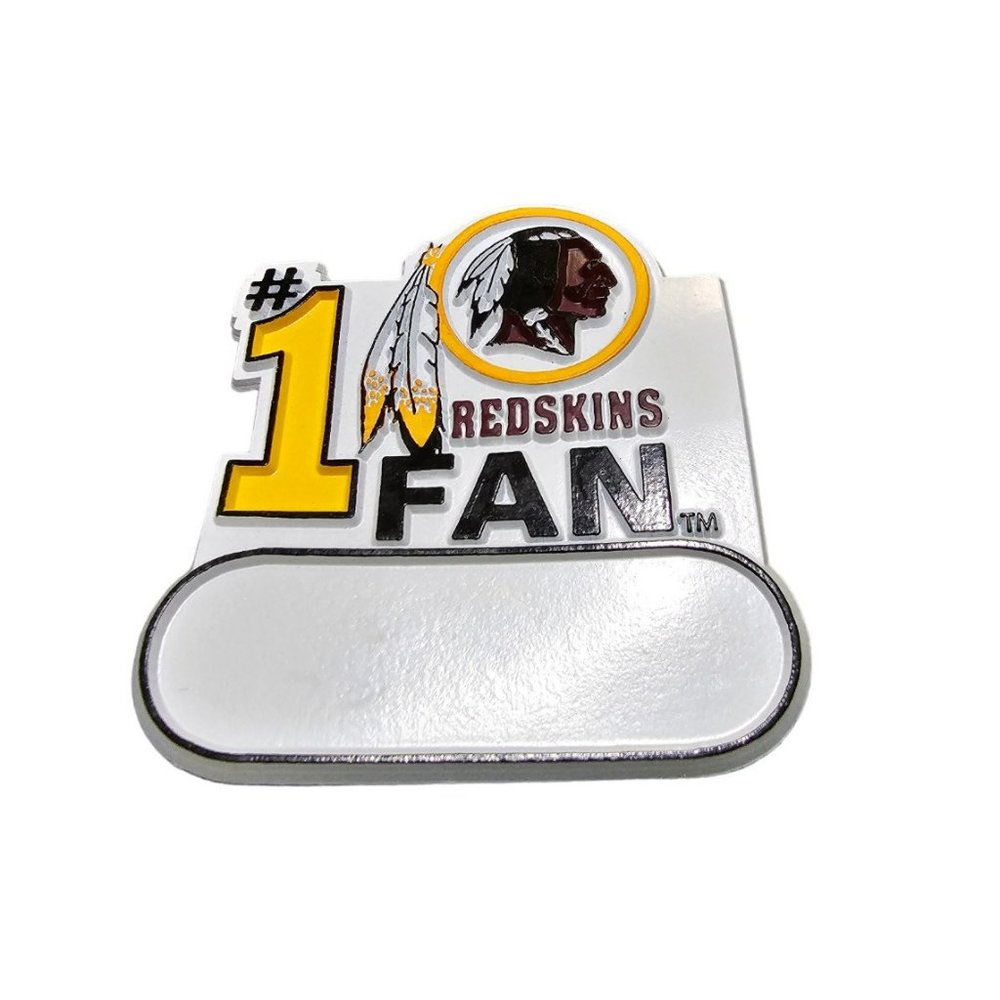 WASHINGTON REDSKINS #1 FAN MAGNET #1 REDSKINS FAN SIZE: 3 BY 3 NEW